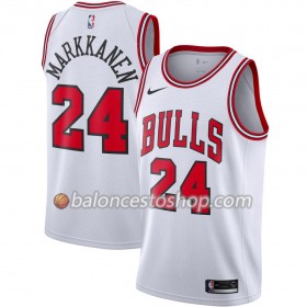 Camiseta Hombre NBA Chicago Bulls Lauri Markkanen 24 2019-20 Nike Association Edition Swingman